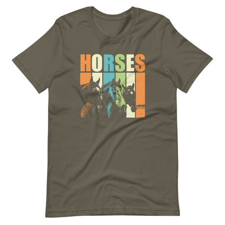 Horses 70s Retro Shirt