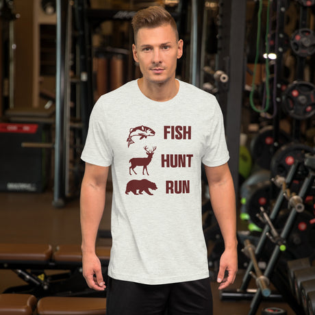 Fish Hunt Run Bear Men's Shirt