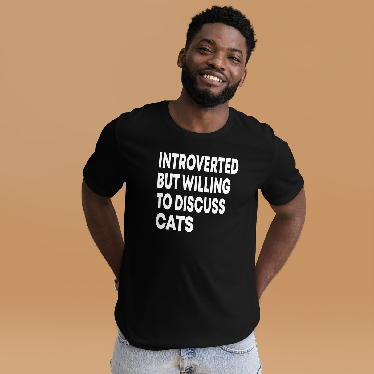 Introverted But Willing To Discuss Cats Men's Shirt