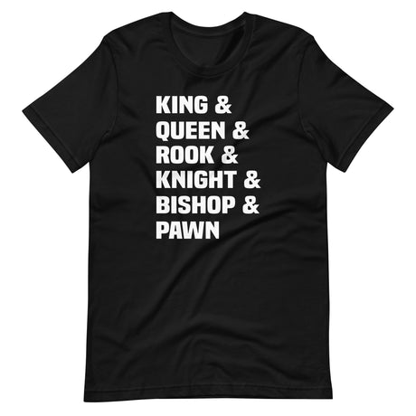 Chess Pieces By Name Shirt