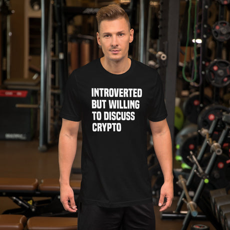 Introverted But Willing To Discuss Crypto Men's Shirt
