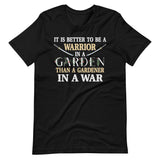 Warrior in a Garden Shirt