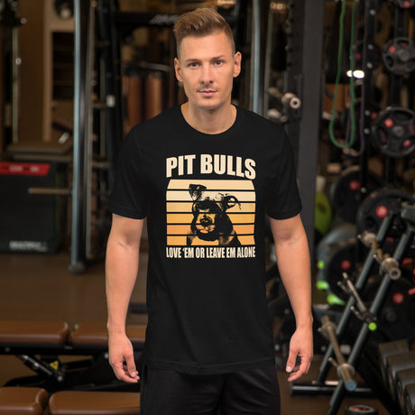 Pit Bulls Love 'Em or Leave 'Em Men's Shirt