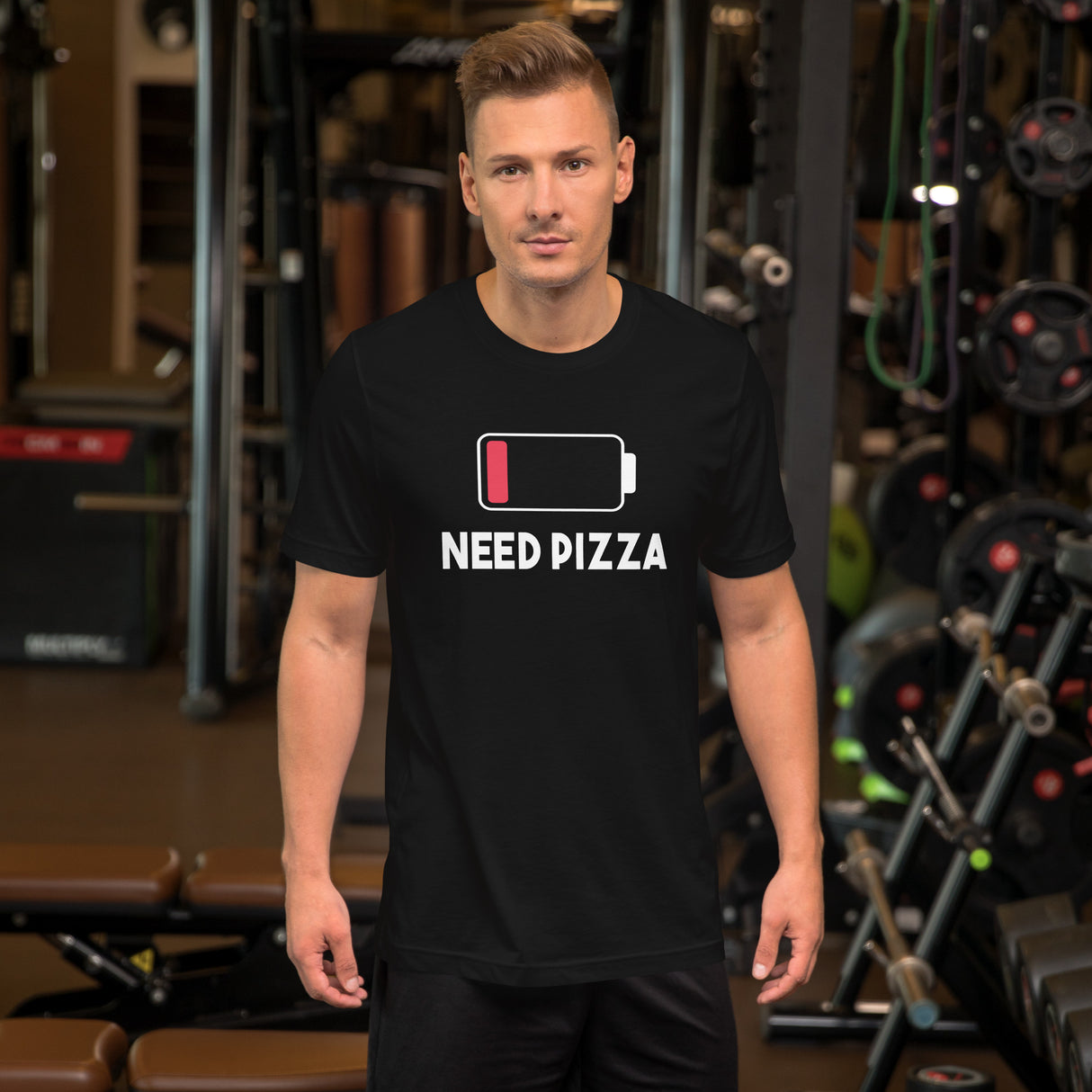 Low Battery Need Pizza Men's Shirt