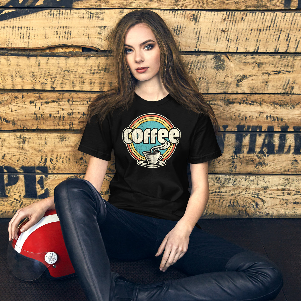 Distressed Vintage Coffee Women's Shirt