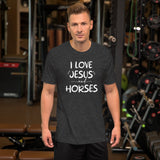 I Love Jesus And Horses Men's Shirt
