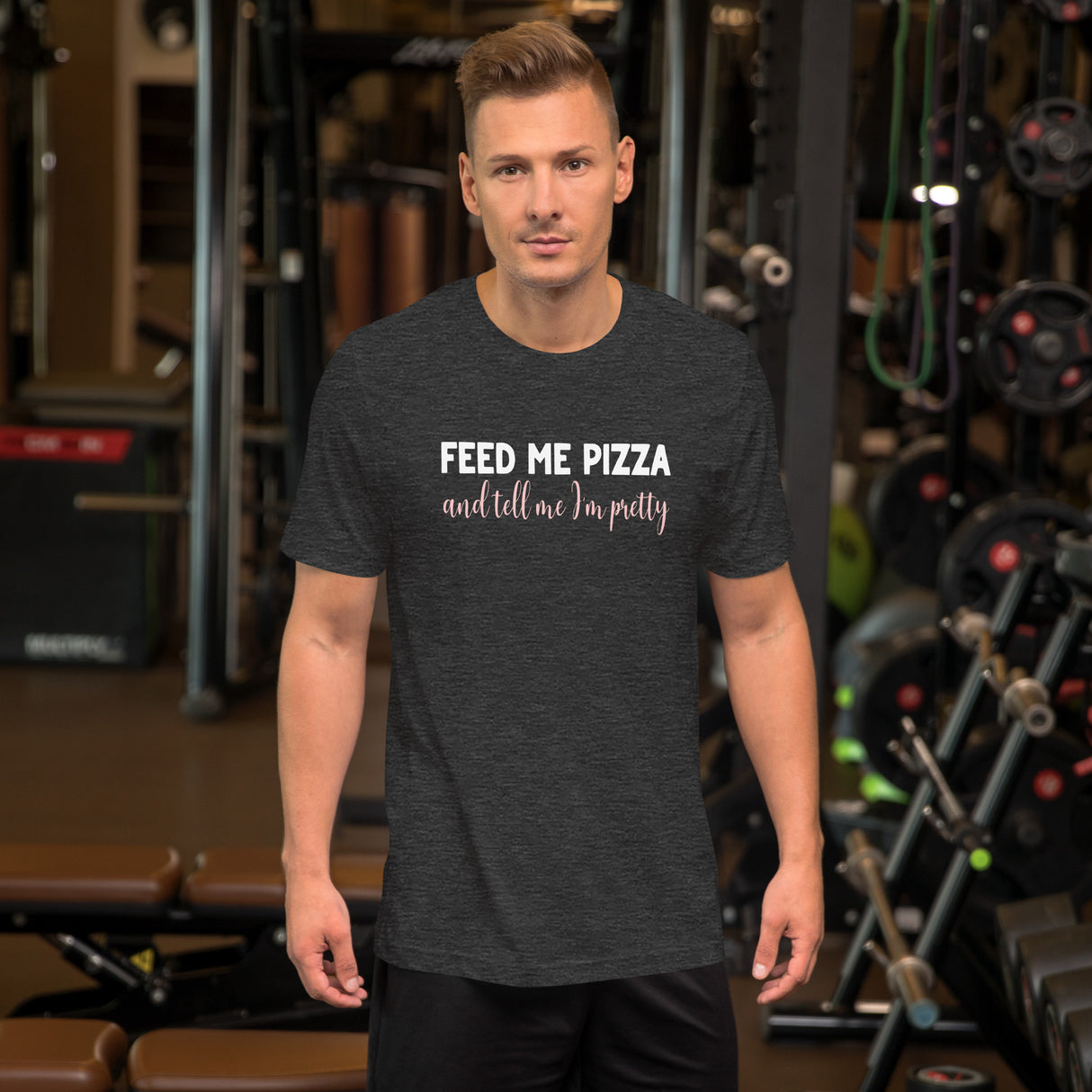 Feed Me Pizza And Tell Me I'm Pretty Men's Shirt