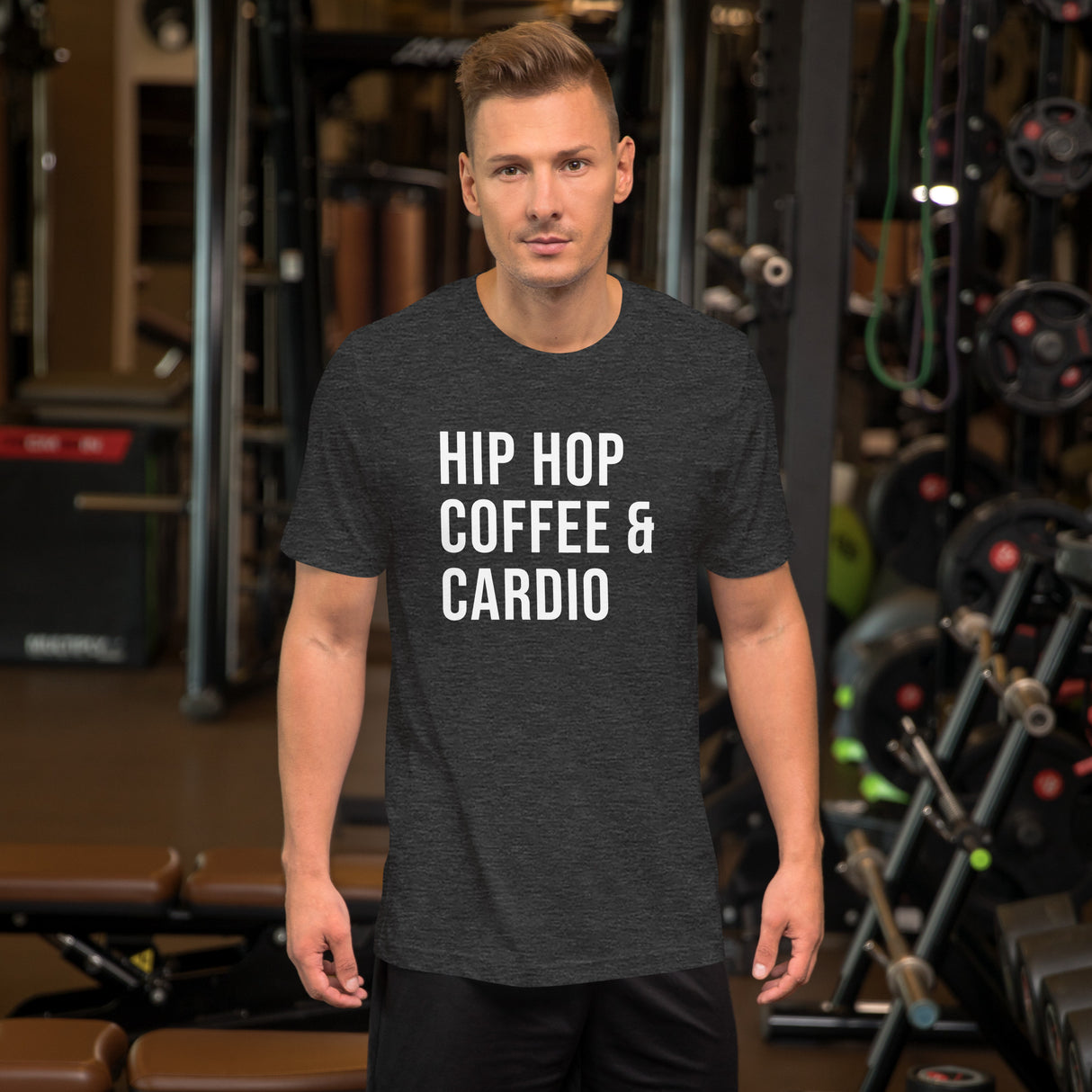 Hip Hop Coffee and Cardio Men's Gym Shirt
