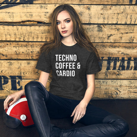 Techno Coffee and Cardio Women's Gym Shirt