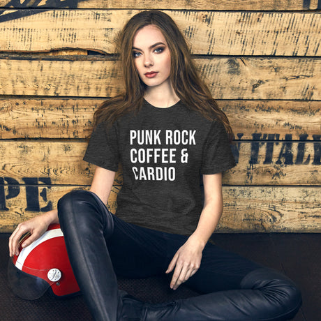 Punk Rock Coffee and Cardio Women's Gym Shirt