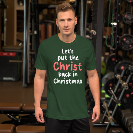 Let's Put The Christ Back in Christmas Men's Shirt