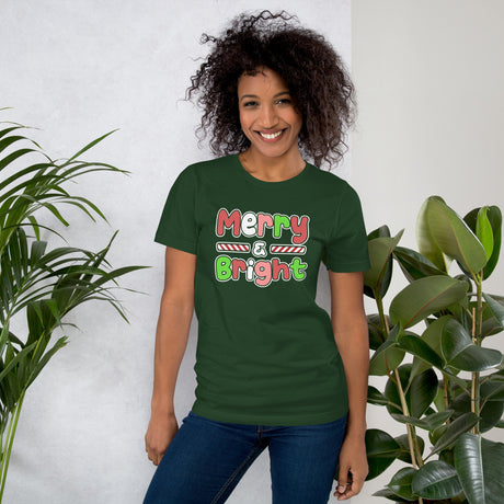 Merry and Bright Women's Christmas Shirt