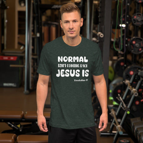 Normal Isn't Coming Back Jesus is Men's Shirt