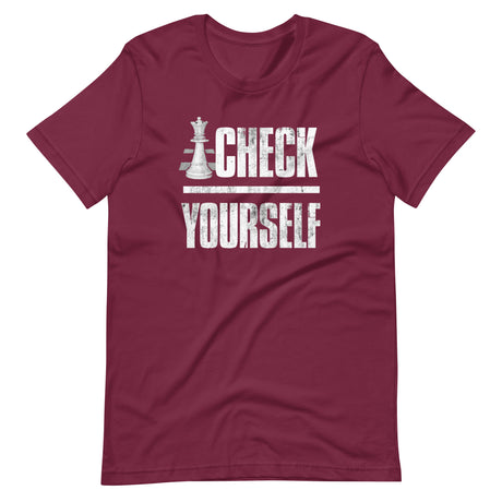 Check Yourself Red Chess Shirt