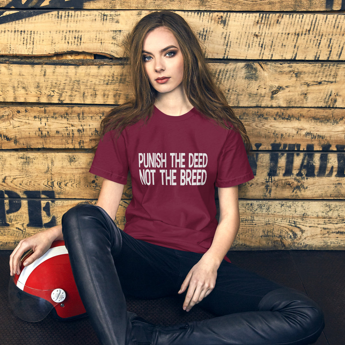 Punish the Deed Not The Breed Women's Shirt