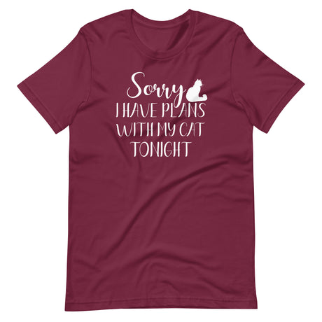 Sorry I Have Plans With My Cat Tonight Shirt