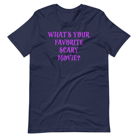 What's Your Favorite Scary Movie Navy Shirt 