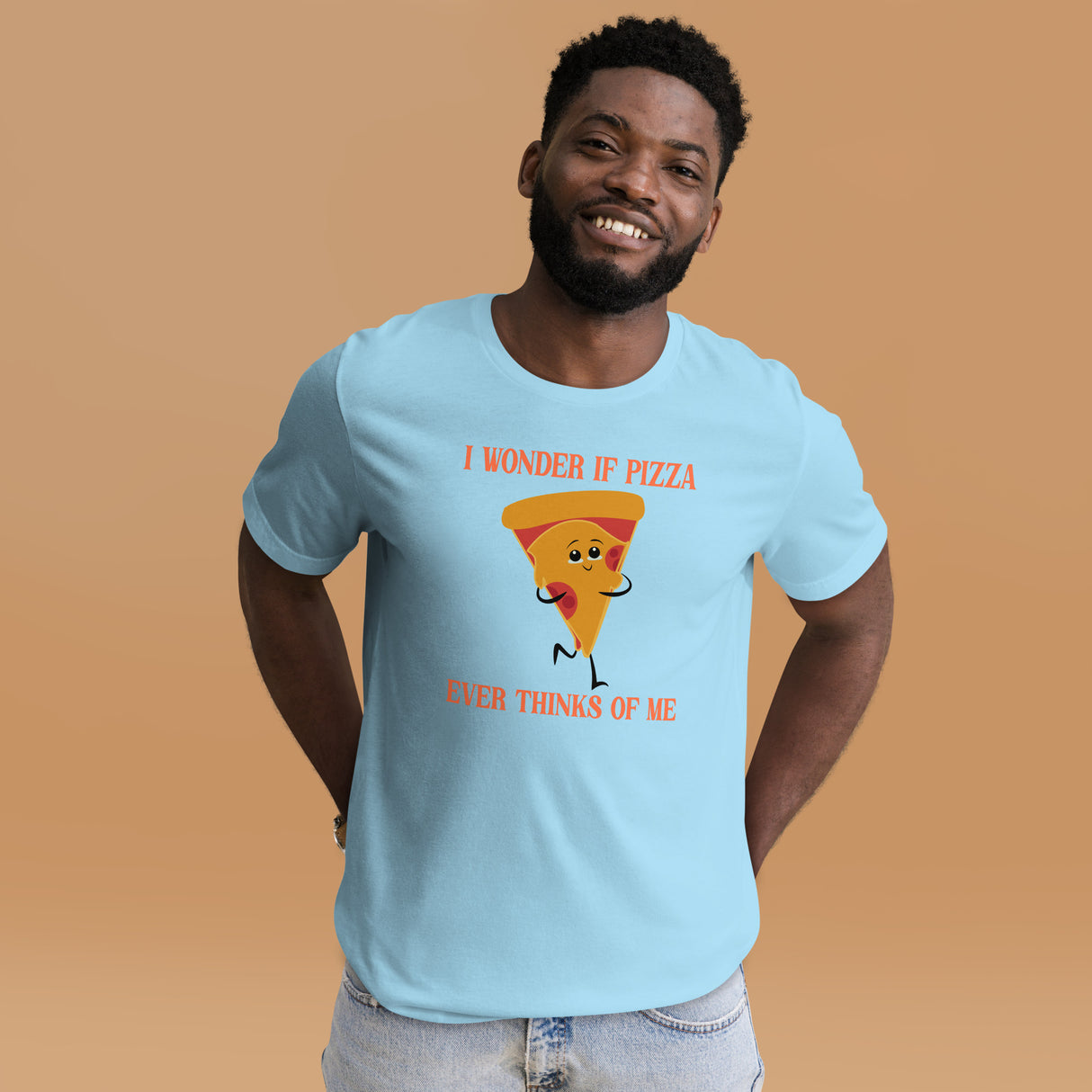 I Wonder If Pizza Ever Thinks Of Me Men's Shirt