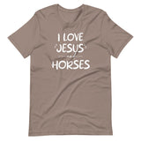 I Love Jesus And Horses Shirt