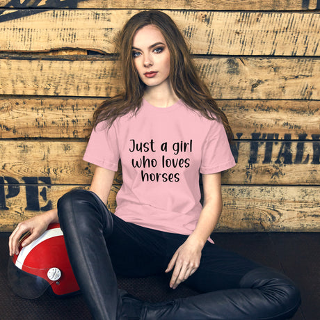 Just a Girl Who Loves Horses Women's Shirt