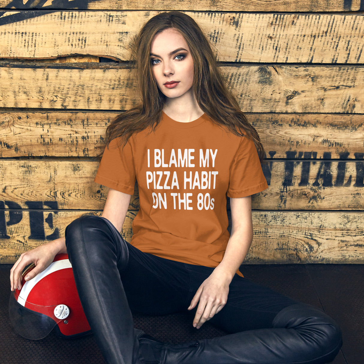 I Blame My Pizza Habit On The 80s Women's Shirt