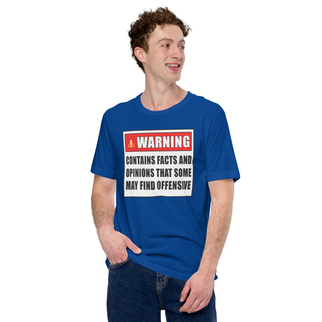 Warning Contains Opinions Some May Find Offensive Men's Shirt