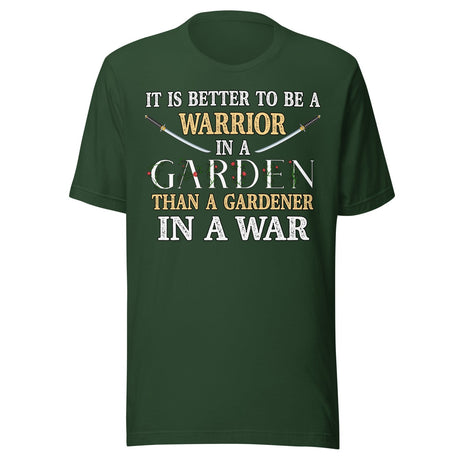 Warrior in a Garden Shirt