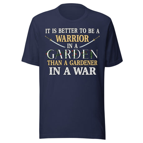 Warrior in a Garden Shirt