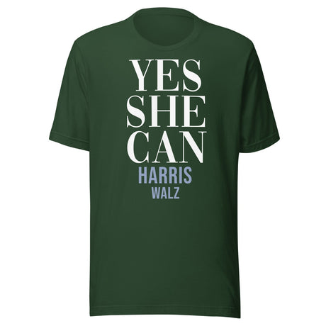 Yes She Can Harris Walz Shirt