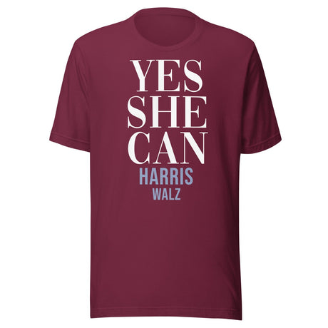Yes She Can Harris Walz Shirt