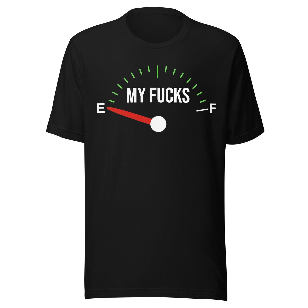 Zero Fucks Given Fuel Gauge Shirt
