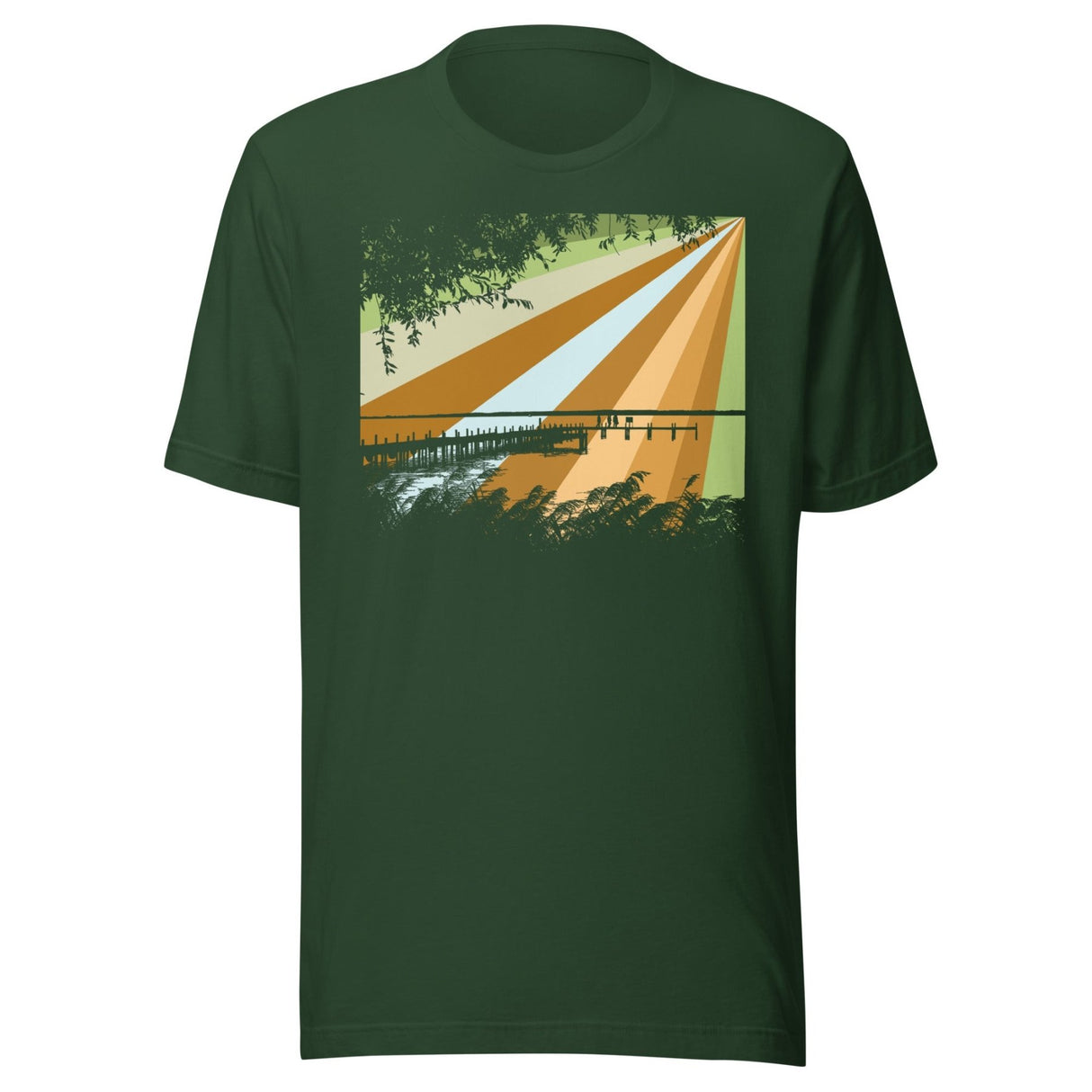 Artistic Lake Camping Shirt