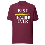 Best Substitute Teacher Ever Shirt