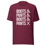 Boots And Pants Shirt