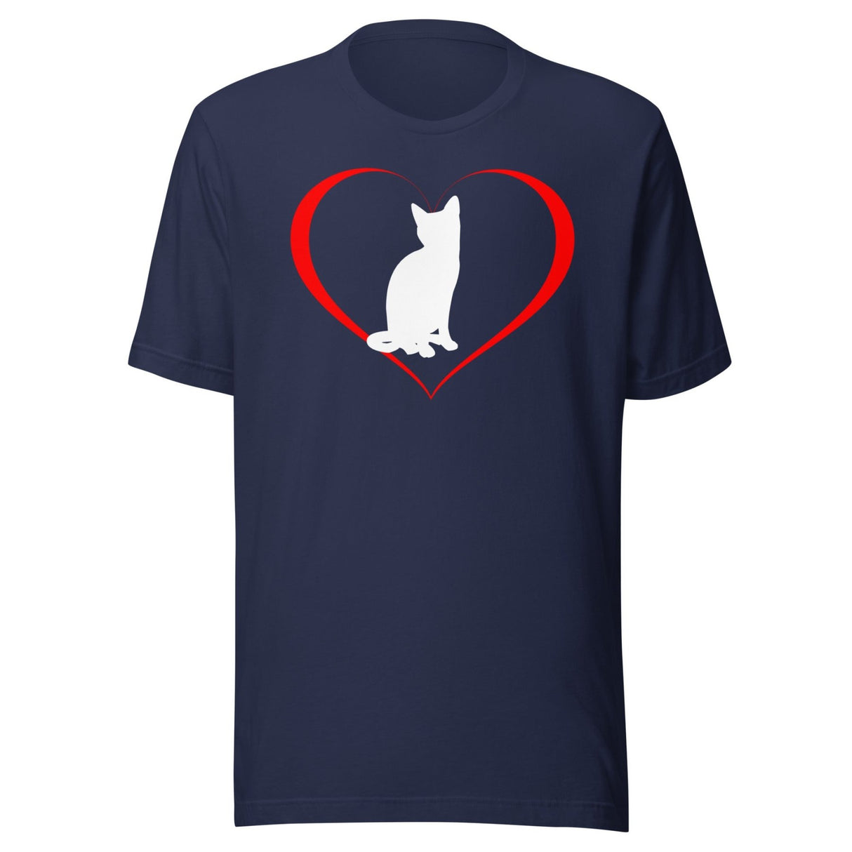 Cat in Heart Shirt