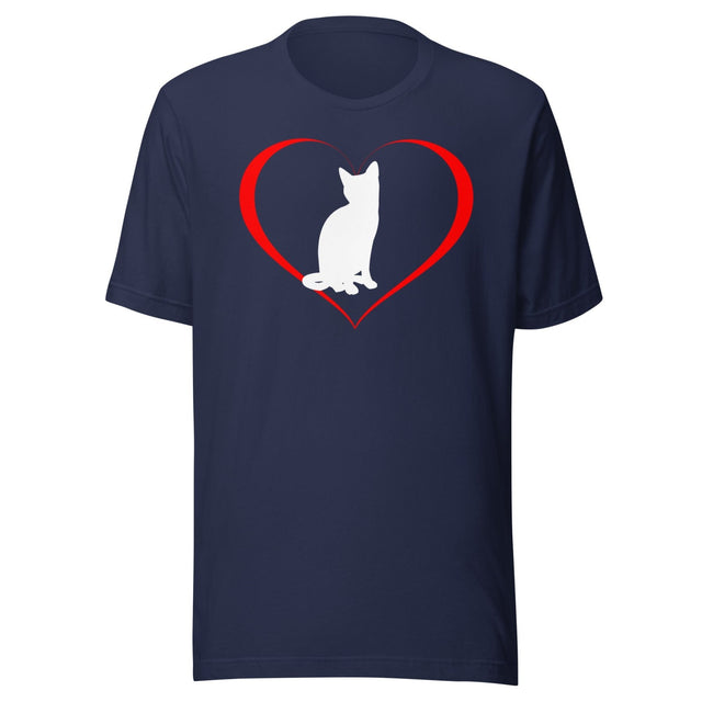 Cat in Heart Shirt