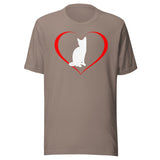 Cat in Heart Shirt