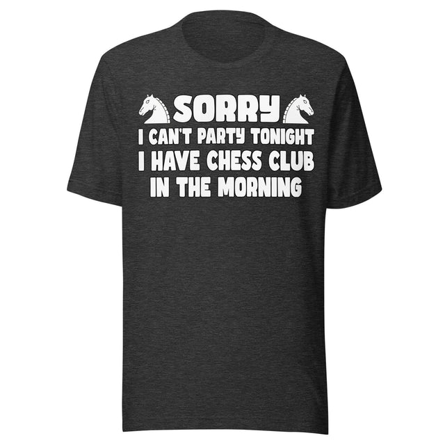 Chess Club In The Morning Shirt