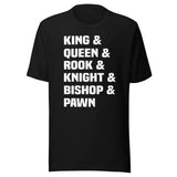 Chess Pieces By Name Shirt