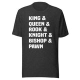 Chess Pieces By Name Shirt
