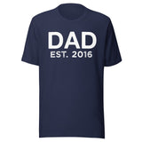 Dad Established 2016 Shirt