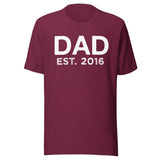 Dad Established 2016 Shirt