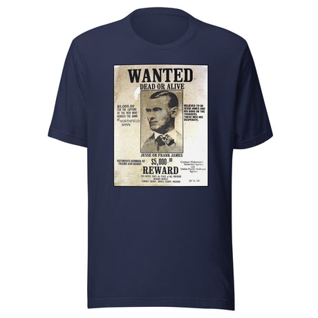Frank and Jesse James Wanted Shirt