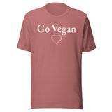 Go Vegan Pink Heart Shirt