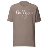 Go Vegan Pink Heart Shirt