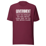Government Can't Fix Potholes Shirt