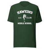 Hawkins Middle AV Club Shirt
