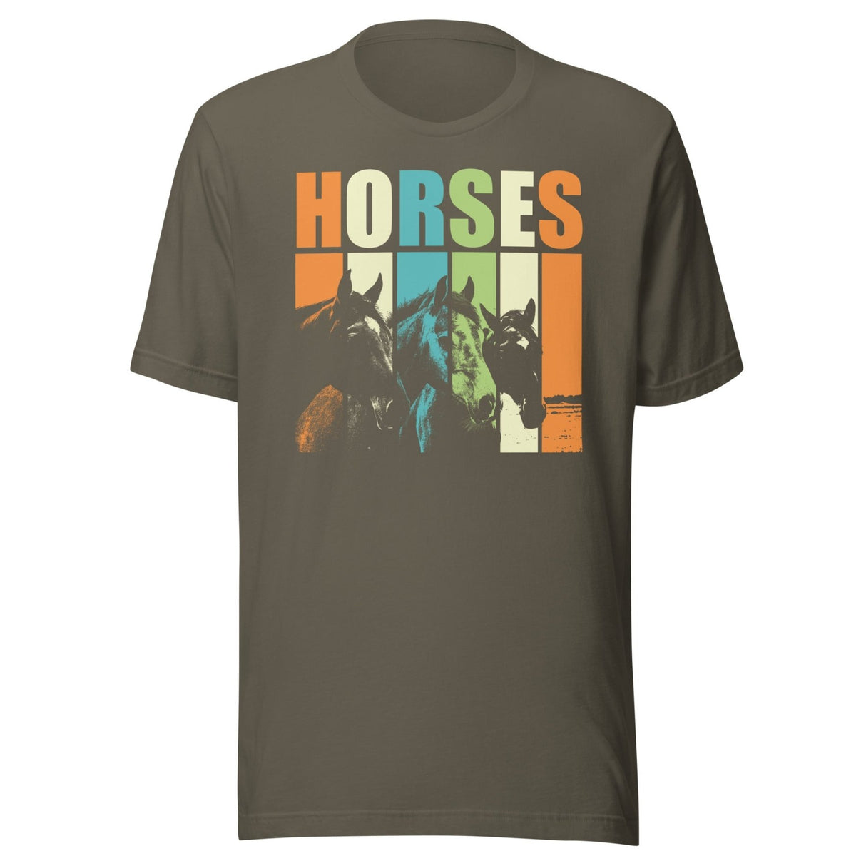 Horses 70s Retro Shirt