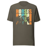 Horses 70s Retro Shirt