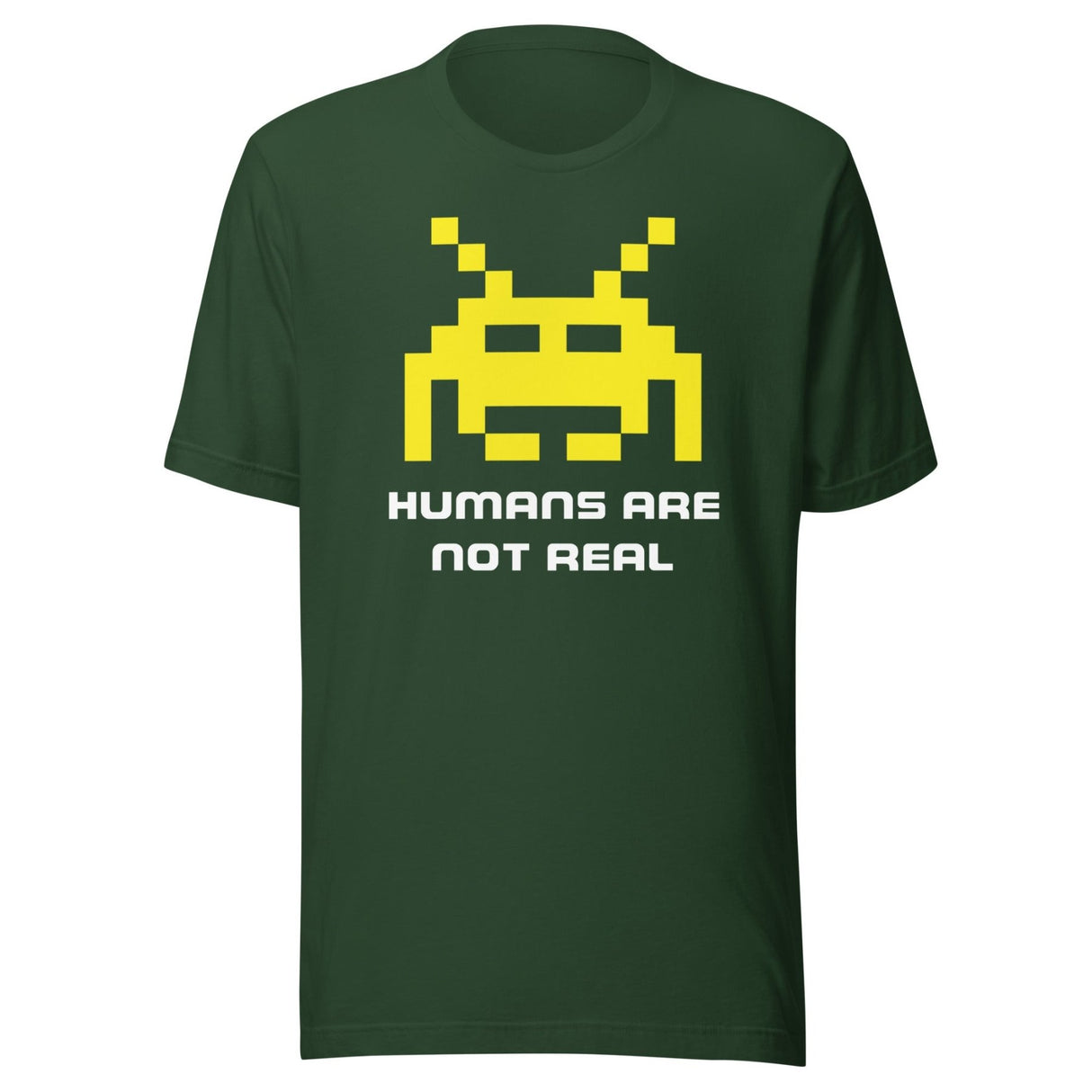 Humans Are Not Real Alien Shirt